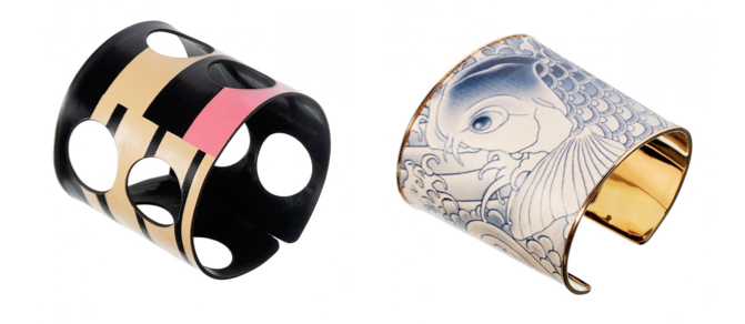Cuff Marni Foulard, Collection 2012 © Marni Foulard Cuff in leather and metal, Jean-Paul Gaultier, 2012 Collection © Jean-Paul Gaultier