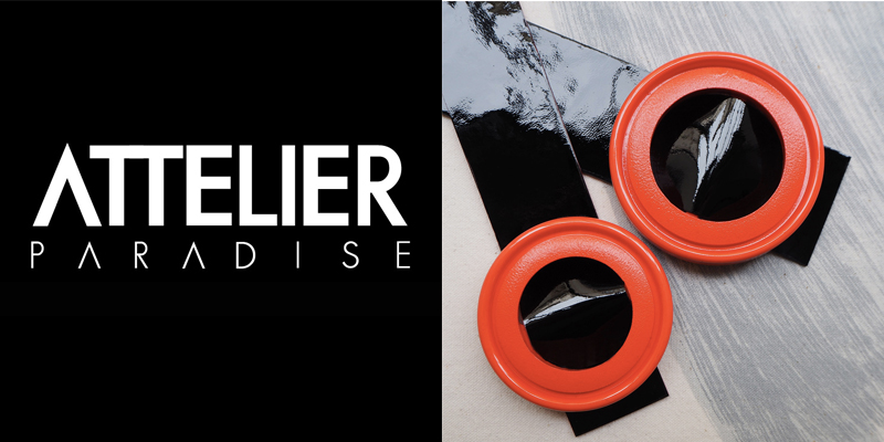 ATTELIER PARADISE RED LEATHER CUFF EDEN