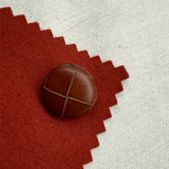 Bouton de Loden Cuir Tressé Noisette 15-18-21-28mm