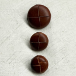 Light Brown Braided Leather Button 15–18–21–28mm