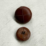 Light Brown Braided Leather Button 15–18–21–28mm