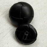 Black Braided Leather Button 17-19-21-23-29mm