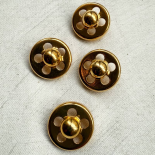 Bouton Design Métal Doré Ajouré Joy 25mm