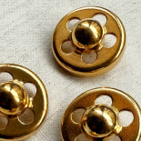 Bouton Design Métal Doré Ajouré Joy 25mm