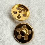 Bouton Design Métal Doré Ajouré Joy 25mm