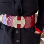Women’s Belt with Vintage Silver Buckle 1970s Oriental Dream