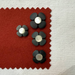 Grey & Mother-of-Pearl Flower Design Button 19-22-24-27mm