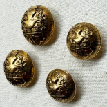 Vintage Gold Crest Metal Blazer Button 17–21mm