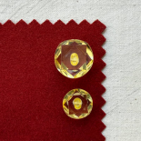 Yellow Citrine Resin Diamond Button 15-18-20-23mm