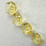 Yellow Citrine Resin Diamond Button 15-18-20-23mm