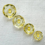Yellow Citrine Resin Diamond Button 15-18-20-23mm