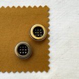 Gold Metal Couture Relief Design Button 24mm