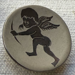 Silver Metal Cherub Design Button 19-22mm