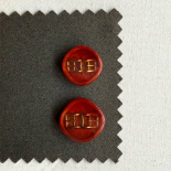 Red Jewel Button with Mini Buckle Inclusion 70s 24–27mm