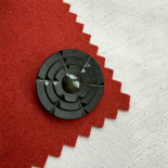 Beau Bouton Bijou Fleur Noir Stylisée 34mm