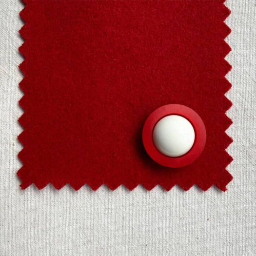 Bouton Design Rouge et Blanc Tourbillon 14-18-22-27mm