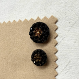 Black & Gold Eclipse Jewel Button 11-13-18-23mm