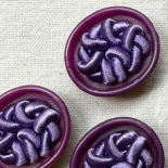 Bouton Bijou Passementerie Mauve Parme 18-22-27mm