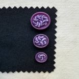 Bouton Bijou Passementerie Mauve Parme 18-22-27mm
