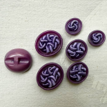 Bouton Bijou Passementerie Mauve Parme 18-22-27mm
