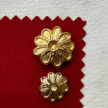 Gold Couture Flower Jewel Button 17-22-30mm