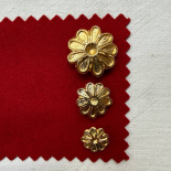 Gold Couture Flower Jewel Button 17-22-30mm
