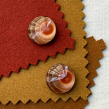 Bouton Design Camaieu Cerclé orange et brun 18-23mm