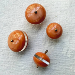 Bouton Bijou Boule Rose Orange Saumon 16-20mm