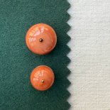 Bouton Bijou Boule Rose Orange Saumon 16-20mm