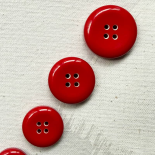 Bouton Design Rouge Cerise Fantaisie 18-20-22-25mm