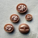 Powder Pink Passementerie Jewel Button 18-22-27mm