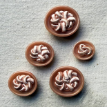 Powder Pink Passementerie Jewel Button 18-22-27mm