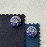 Aurora Borealis Iridescent Glass Jewel Button 22mm