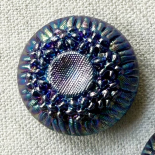 Aurora Borealis Iridescent Glass Jewel Button 22mm