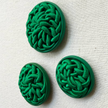 Mint Green Passementerie Jewel Button 30-36-40mm