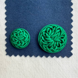 Mint Green Passementerie Jewel Button 30-36-40mm