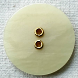 Bouton Design Haute Couture Gala Ivoire Oeillets 27mm