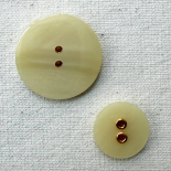 Bouton Design Haute Couture Gala Ivoire Oeillets 27mm