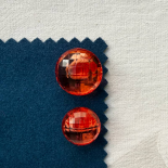 Bouton Bijou Rouge Corail Facetté 10–13–16–23–28mm
