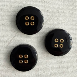 Haute Couture Jewel Button Black Gala Quatro 27mm