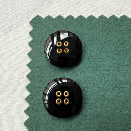 Bouton Bijou Haute Couture Gala Noir Quatro 27mm