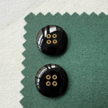 Bouton Bijou Haute Couture Gala Noir Quatro 27mm