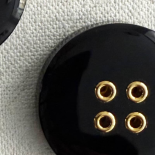 Bouton Bijou Haute Couture Gala Noir Quatro 27mm
