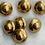 Beau Bouton Bijou Métal Doré Saturne 22mm