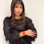 OVALINE Jewel Cuff Bracelet – Recycled Leather