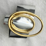 OVALINE Jewel Cuff Bracelet – Recycled Leather