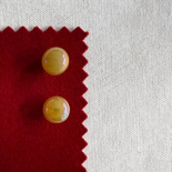Vintage Golden Yellow Glass Jewel Button 15mm