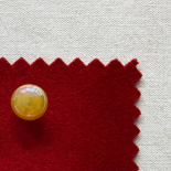 Vintage Golden Yellow Glass Jewel Button 15mm