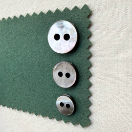 Bouton Design Nacre Grise Poulie 17-23-25-27mm