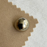 Bouton Bijou Dôme Métal Argenté Miroir 22mm